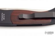 Brend Auto #3 - Black Handle w/ Cocobolo / Satin Plain Edge (1PR)