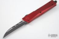 147-10-RED Troodon Wharncliffe Red Black Tactical Plain Edge