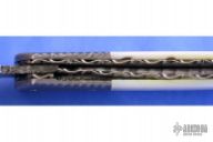 Damascus & Pearl Bolster Release Automatic Linerlock