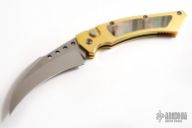 Number 001 24k Gold Plated Stainless Steel Hawk