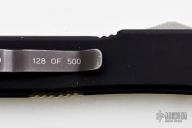 UTX-70 D/E Damascus / White Linen Micarta (10/2004)