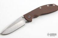 XM-24 Framelock - 4" (Hand-Ground / Brown G10 & Tumble)