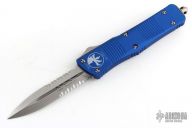 142-5BL Combat Troodon D/E Blue - Satin Serrated