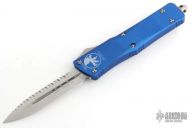 142-6BL Combat Troodon D/E Blue - Satin Full Serrated