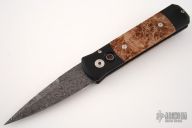 GODSON Damascus &  Maple Burl -  Automatic