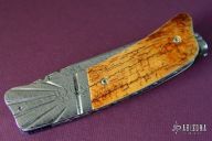 Ice Age Mammoth and Damascus Linerlock