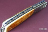 Ice Age Mammoth and Damascus Linerlock