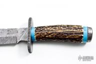 Damascus & Stag Knife