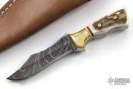 Mini Damascus Fixed Blade