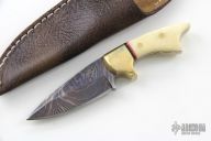 Mini Damascus Fixed Blade