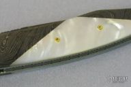 L'Elegance Damascus & Pearl Gent's Linerlock Folder