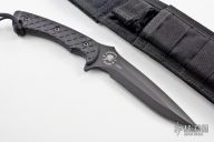 Ares - Flat Black / Black w/ Nylon Sheath