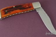 Amber Stag Slipjoint Folder #A131