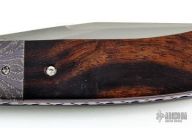 Ironwood and Damascus Linerlock