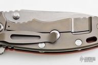 XM-18 Framelock Flipper - 3 1/2" (Tumble Finish / Orange G10 & Bead Blast)