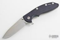 XM-18 Framelock Flipper - 3 1/2" (Tumble Finish / Green/Black G10 & Tumble)