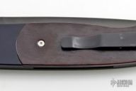 Brend Auto #1 - First Production Run Black Handle w/ Cocobolo / Black Plain Edge