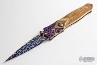 Damascus & Mastodon Ivory Folder