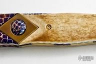 Damascus & Mastodon Ivory Folder