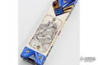 Samurai Damascus Folder w/ Extra Blade