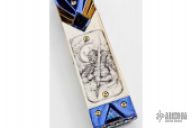 Samurai Damascus Folder w/ Extra Blade