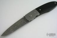 Damascus Linerlock Folder