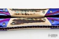 Damascus & Mastodon Ivory Balisong