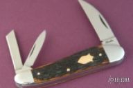 Utica Jigged Bone Wharncliff Whittler Slipjoint
