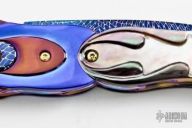 Damascus & Black Lip Pearl Folder