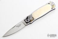 Engraved Interframe Dinosaur Lockback