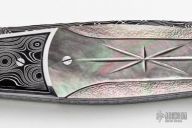 Damascus & Black Lip Pearl Folder