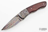 Damascus and Ironwood Linerlock