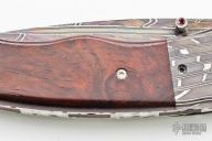 Damascus and Ironwood Linerlock