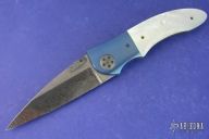 Khan - Damasteel and Mother of Pearl Linerlock
