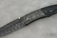 Damascus and Walrus Ivory Linerlock Folder