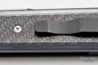 Godfather - Black Handle / Carbon Fiber Inlays / Satin Blade