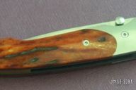 T10-A Amber Jig Bone Lancet Linerlock
