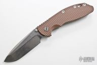 XM-24 Framelock - 4" (Tumble Finish / Brown G10 & Tumble)