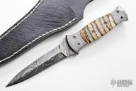 Damascus & Mammoth Tooth Dagger