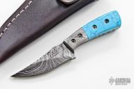 Mini Damascus Fixed Blade
