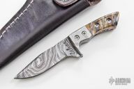 Mini Damascus Fixed Blade