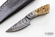 Mini Damascus Fixed Blade