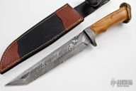 Damascus & Wood Knife