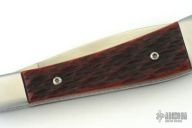 Old Dark Amber Jigged Bone Single-Blade Slipjoint