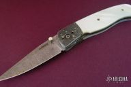 Damascus and Pearl Linerlock