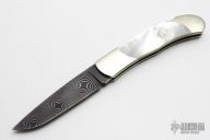 Damascus and Mother of Pearl Lockback
