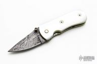 Damascus and Mother of Pearl Linerlock