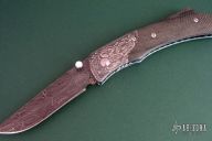 Fastwind Damascus Linerlock