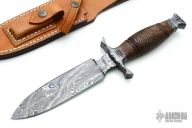 Damascus & Wood Dagger