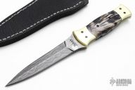 Damascus & Buffalo Horn Dagger